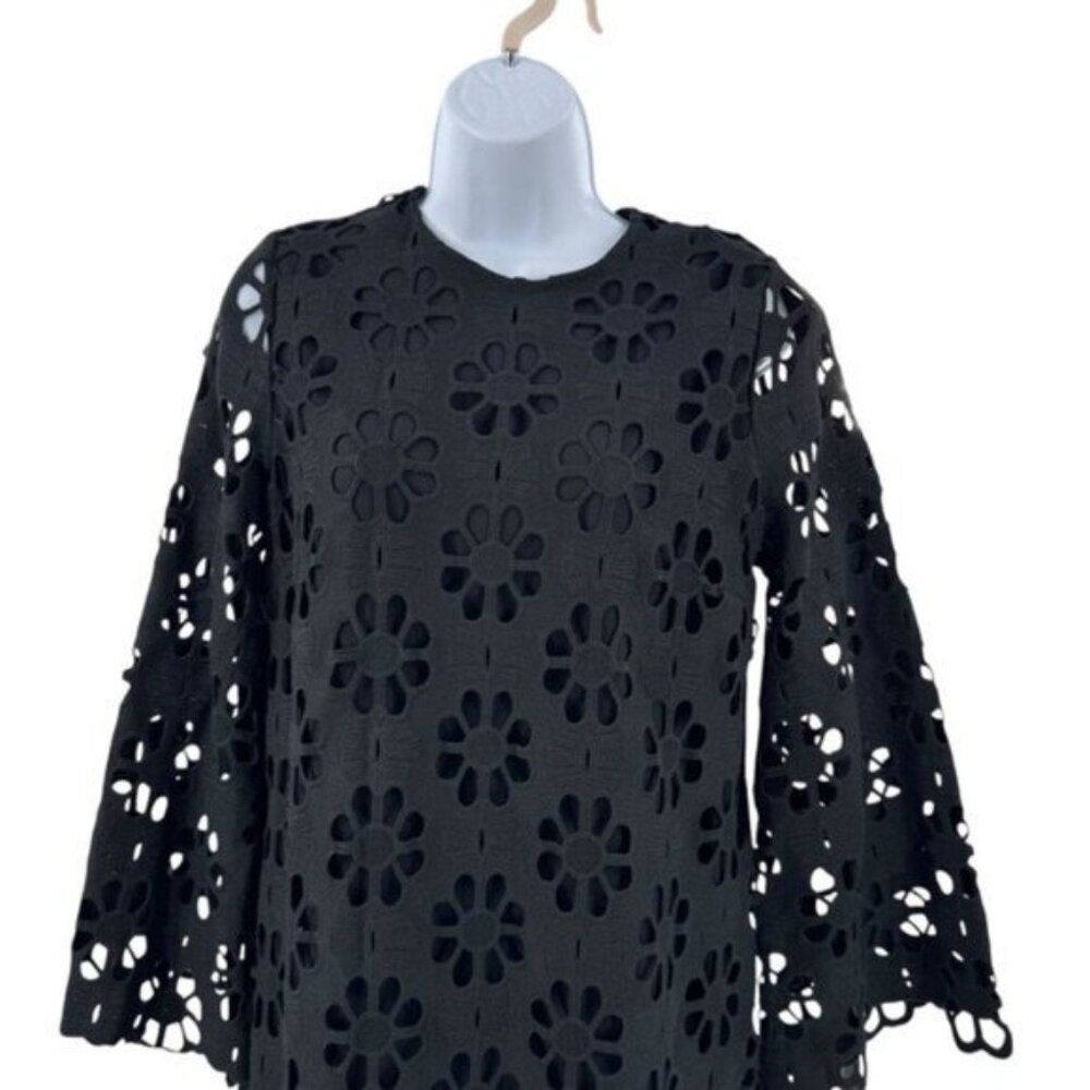 Tuckernuck Black Floral Eyelet Midi Dress - Picture 5 of 11